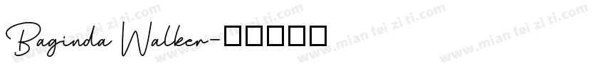 Baginda Walker字体转换